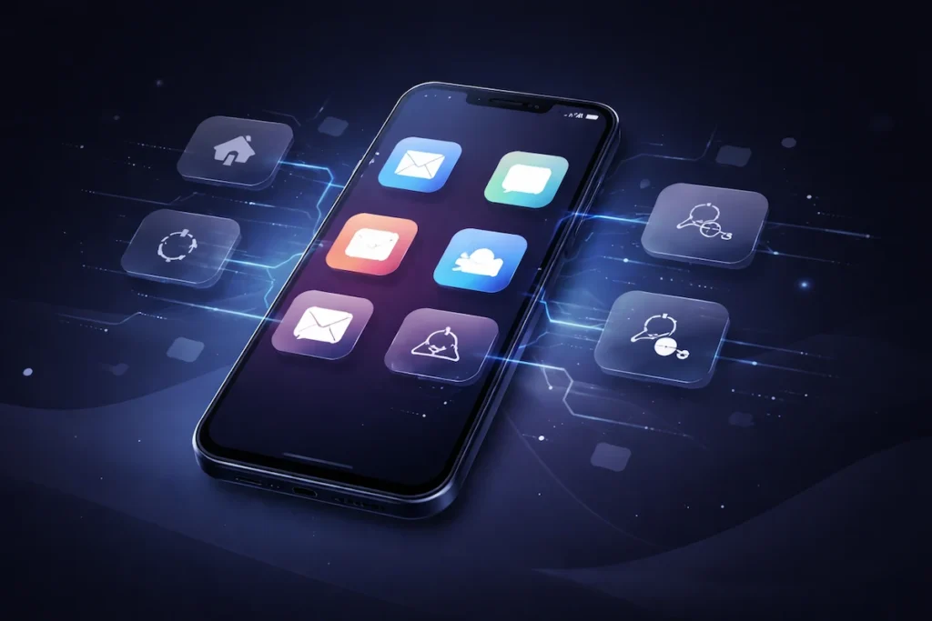 Phone displaying some apps working normally while other apps fail to connect to the internet
