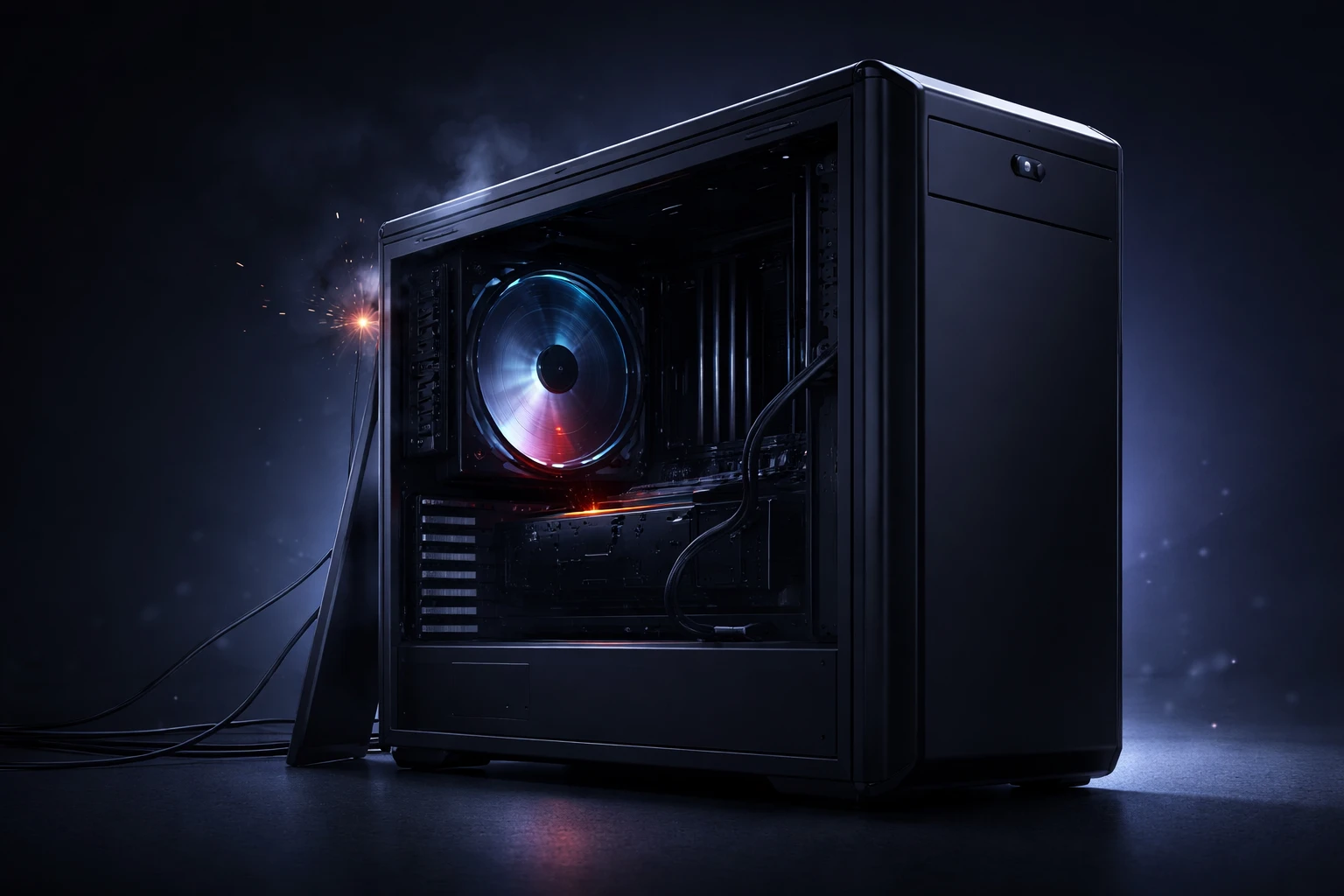 PC shuts down without warning due to possible overheating and power instability
