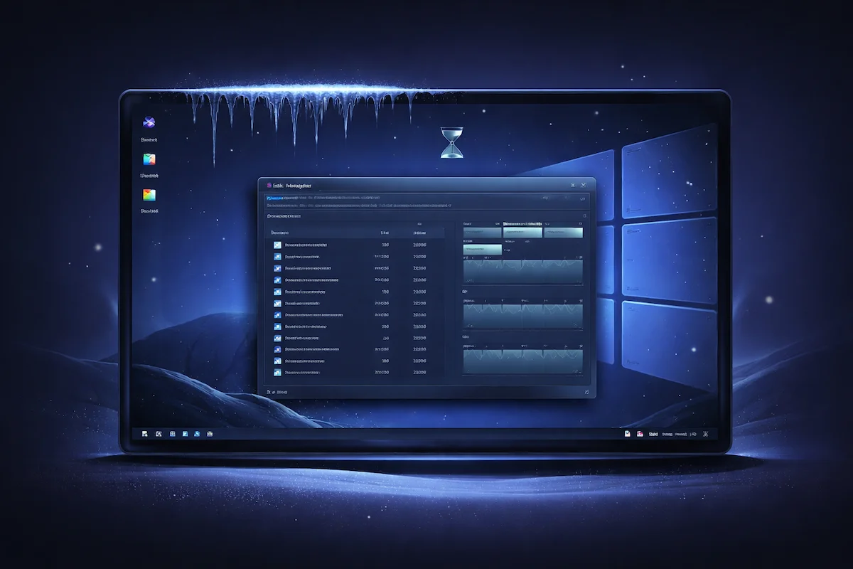 Windows freezes randomly while Task Manager shows high resource usage